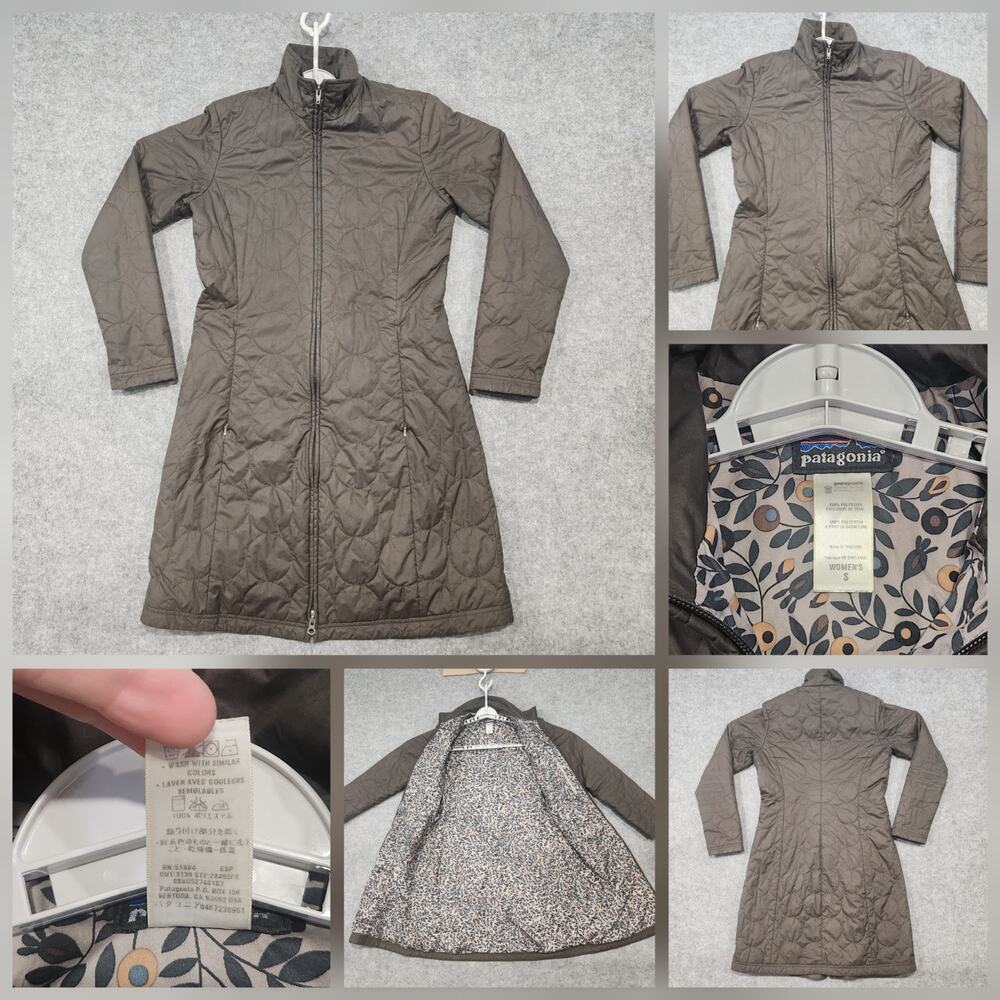 Patagonia Mor Coat Womens S Small Long Floral Lined Quilted Jacket‎ 28495